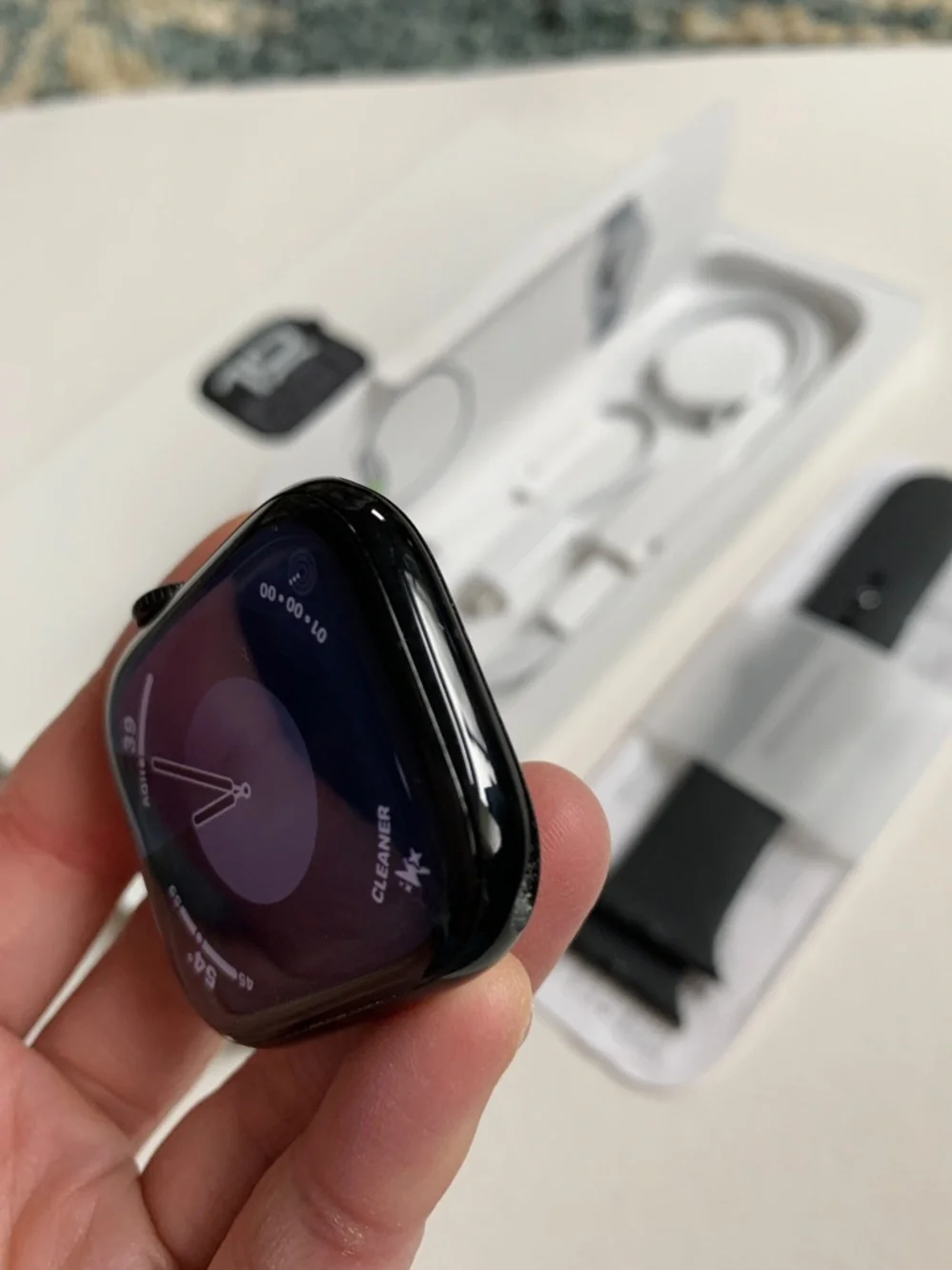 Like New Series 10 46mm Watch GPS New Charger & Band 99% Battery Health